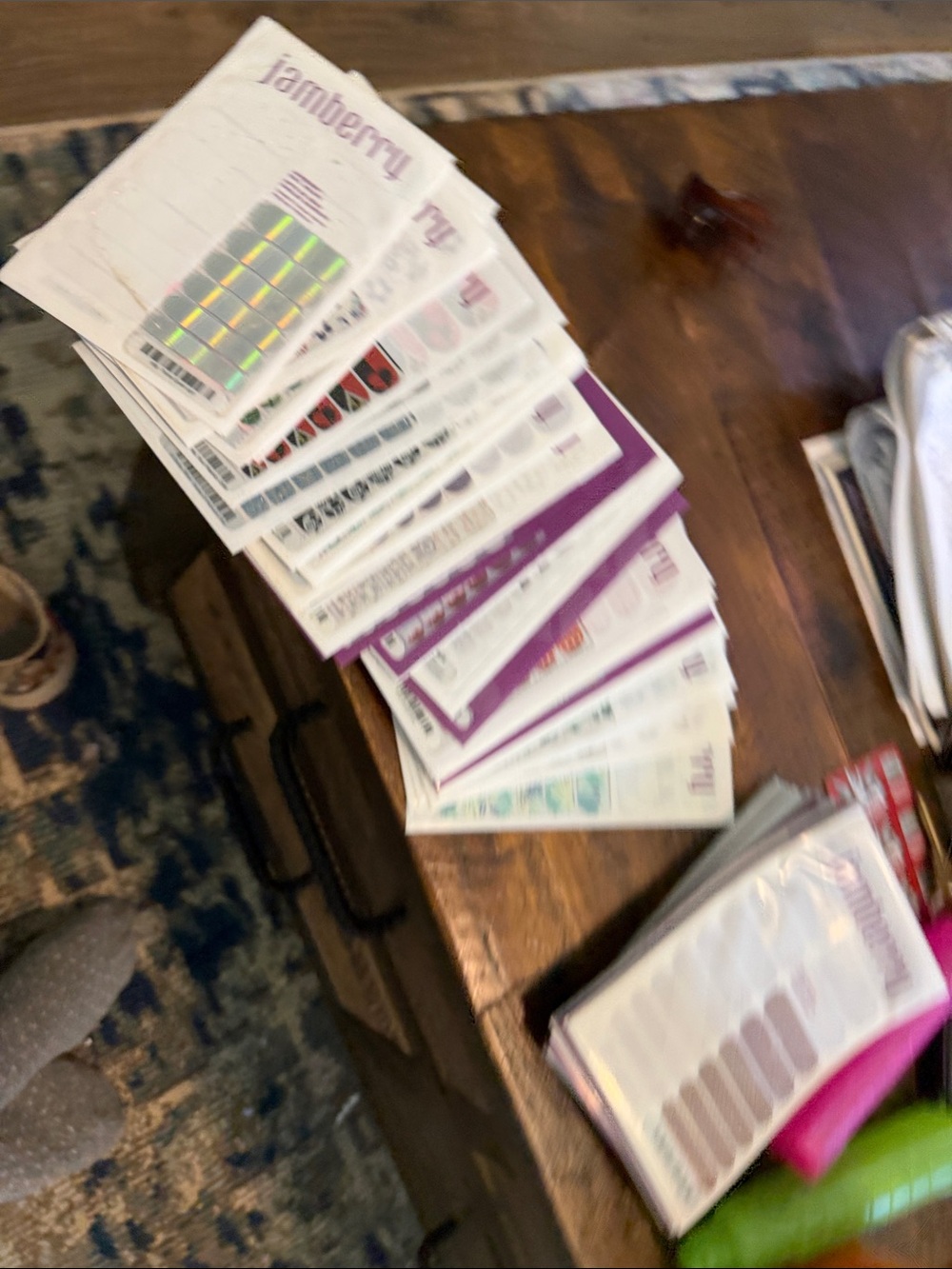 Jamberry Nail Wraps Variety Pack - Purple, White, Holographic over 45 sets